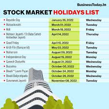 Stock Market Holidays